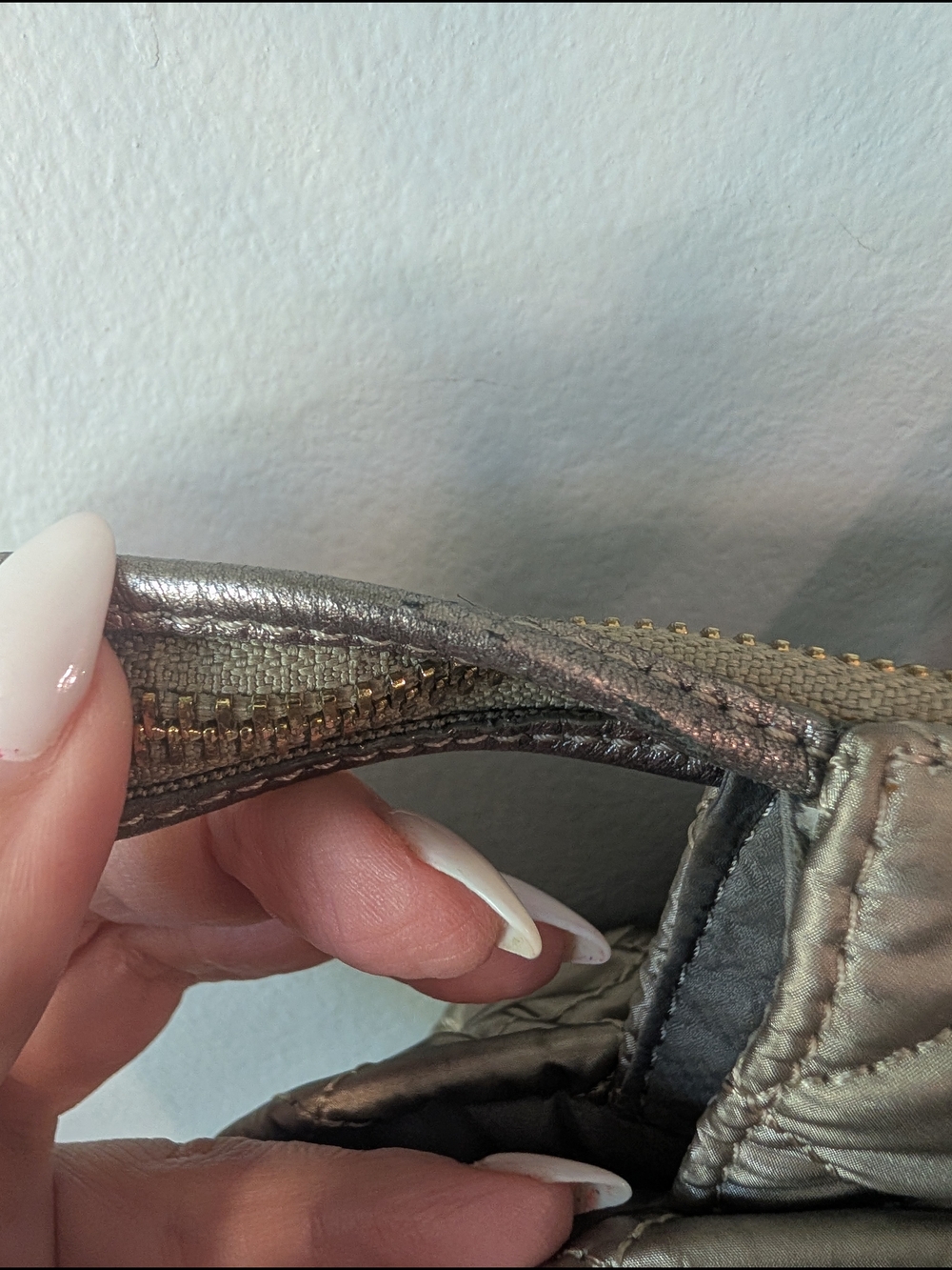 MZ Wallace Quilted Metallic Crosby Everywhere Tote - Silver - Picture 14 of 14
